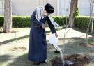 کاشت نهال توسط رهبر انقلاب/ تخریب جنگلها و محیط زیست و پوشش‌های گیاهی تخریب منافع ملی است