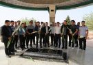 تجدید میثاق کارکنان شرکت گاز ایلام با شهدای گمنام