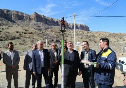 مشعل گاز در ۱۰ روستای زردلان سردسیر هلیلان روشن شد