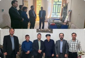 تجدید میثاق مدیرعامل و جمعی از کارکنان شرکت گاز ایلام با آرمان‌های شهدا در هفته دولت
