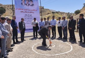 کلنگ‌زنی پروژه تعویض خط انتقال آب روستاهای گره‌چگاه و پاقلعه در شهرستان چوار